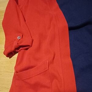 Appleseed's Vibrant Red and Studio Works Navy Blue - 2 Tops